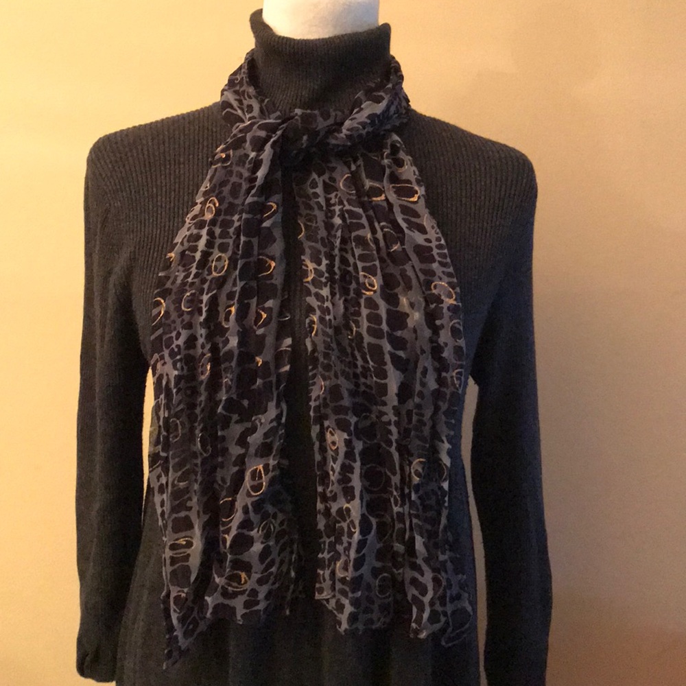 Grey & Purple Scarf